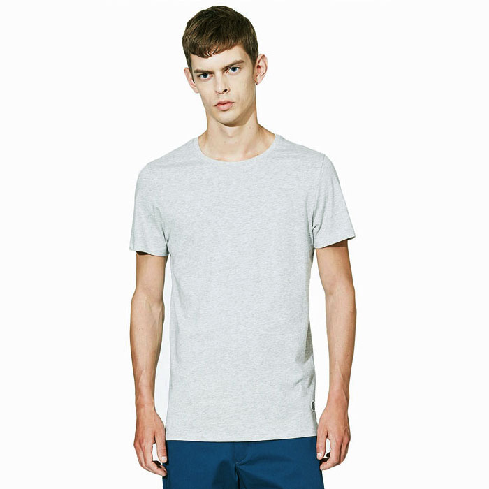 Х elvine Ź  ȾµT BASIC REGULAR FIT CREW NECK TEE GREY MELANGE 1100 112 A91B B1C C1D D1E E02F