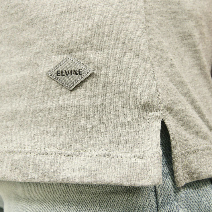 Х elvine Ź  ȾµT BASIC REGULAR FIT CREW NECK TEE GREY MELANGE 1100 112 A91B B1C C1D D1E E02F