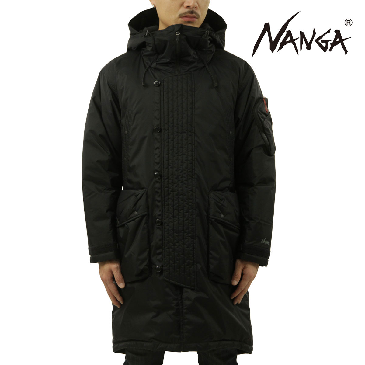 ʥ  󥸥㥱å Ź NANGA  㥱å   AURORA TEX DOWN FIELD HALF COATJACKET ND2441-1C006 BLK BLACK A16B B1C C1D D4E E13F