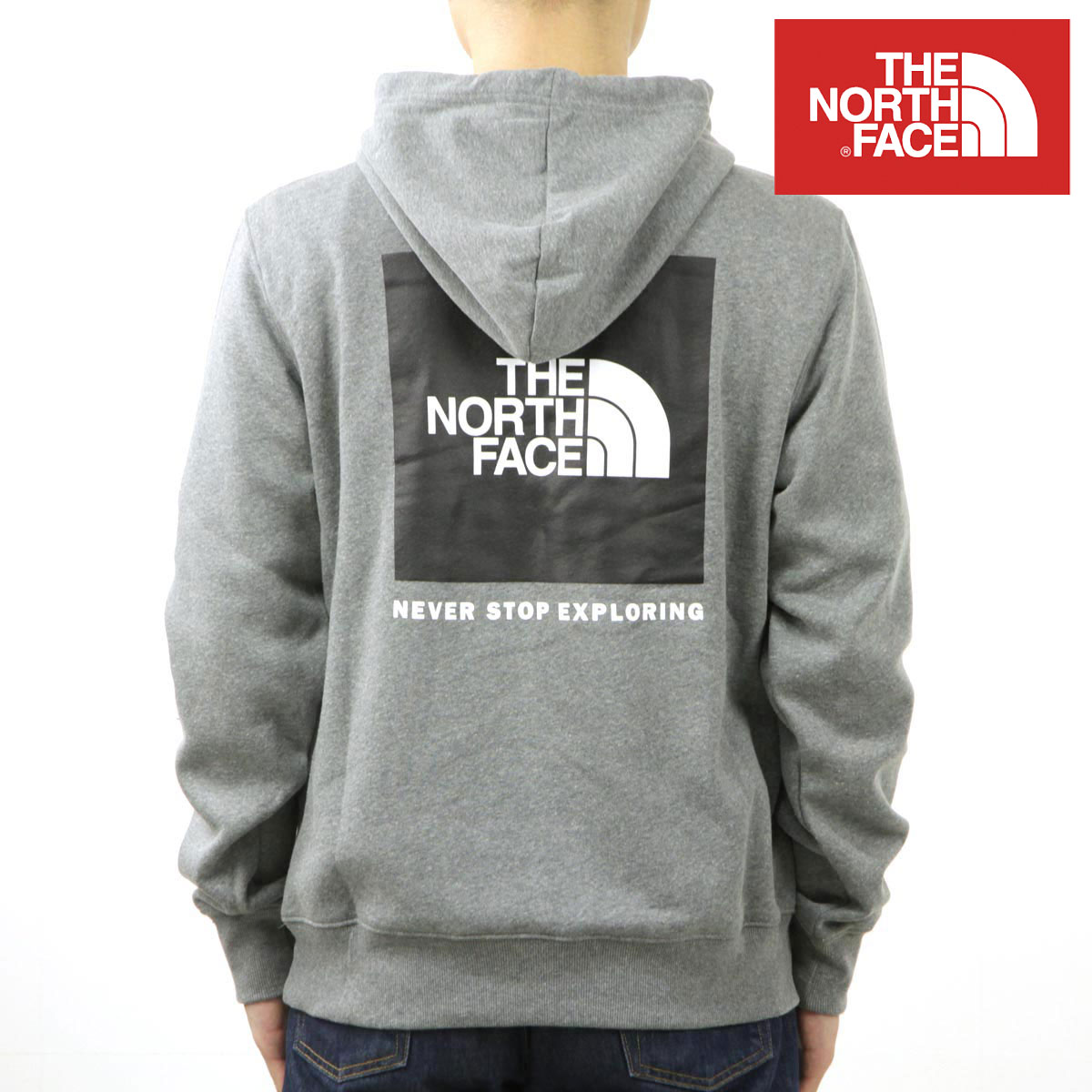Ρե  ѡ  THE NORTH FACE Хåץ ץ륪С աǥ  BOX NSE PULLOVER HOODIE NF0A7UNS GVD TNF MEDIUM GREY HEATHER / TNF BLACK