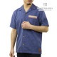 �����å�����ɥ����� ��� ���ߥ���� ��������Ź SCOTCH��SODA Ⱦµ����� �����ϥ���� JACQUARD SHORTSLEEVE SHIRT 166017 4622 INDIGO