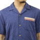 �����å�����ɥ����� ��� ���ߥ���� ��������Ź SCOTCH��SODA Ⱦµ����� �����ϥ���� JACQUARD SHORTSLEEVE SHIRT 166017 4622 INDIGO