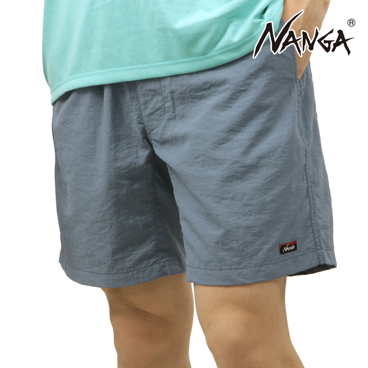 �ʥ� ��� ���硼�ȥѥ�� ��������Ź NANGA �ʥ����� �ϡ��եѥ�� NYLON TUSSER EASY SHORTS NW2321-1I512 L.BLU LIGHT BLUE