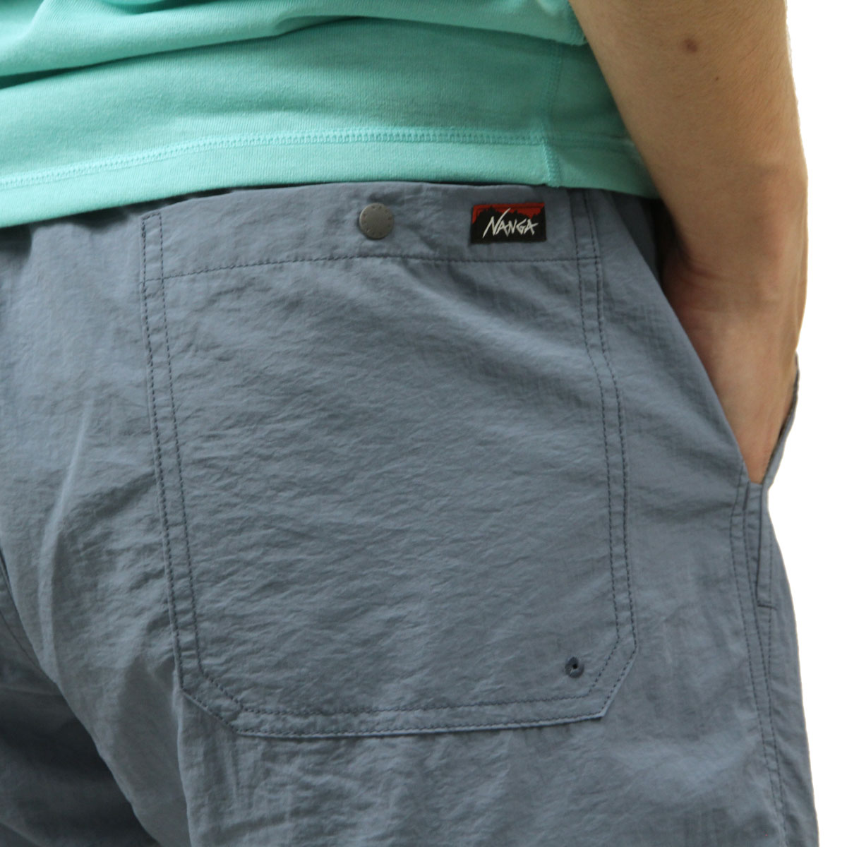 �ʥ� ��� ���硼�ȥѥ�� ��������Ź NANGA �ʥ����� �ϡ��եѥ�� NYLON TUSSER EASY SHORTS NW2321-1I512 L.BLU LIGHT BLUE