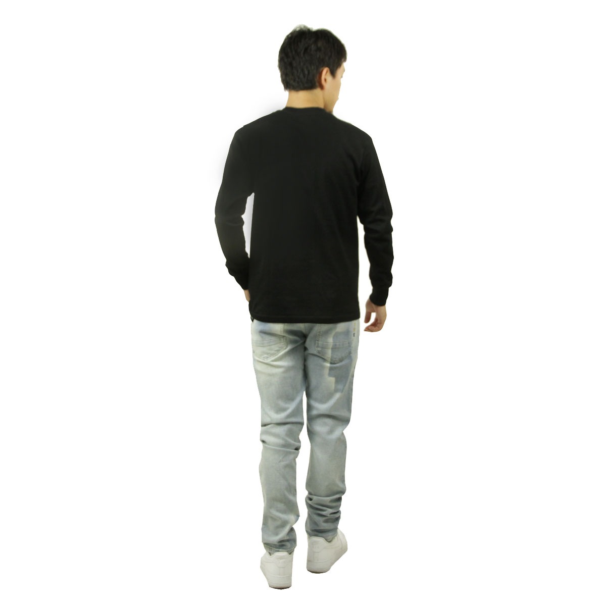 �إ��� ��� ĹµT����� ��������Ź Hanes ���롼�ͥå� ���� ̵�� HANES KURO LONG SLEEVE THE BEST OF BLACK T-SHIRTS 1P HM4-C201 090 BLACK