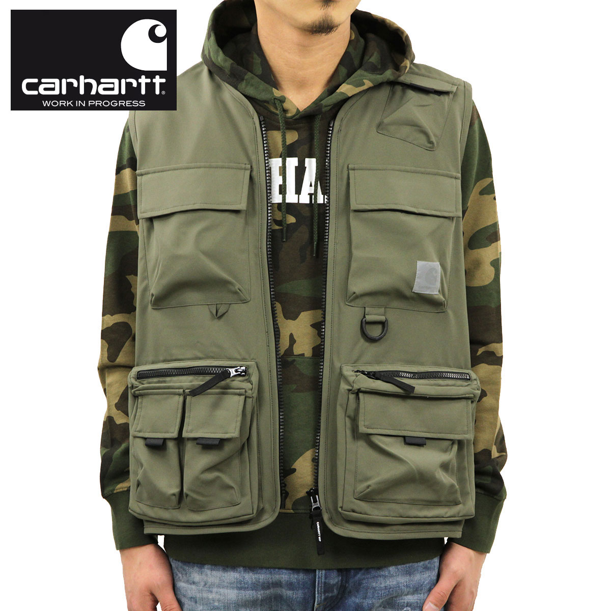 ϡ ٥  Ź CARHARTT WIP ELMWOOD VEST BOOR OLIVE I026023 966XX AB0B B1C C1D D4E E08F