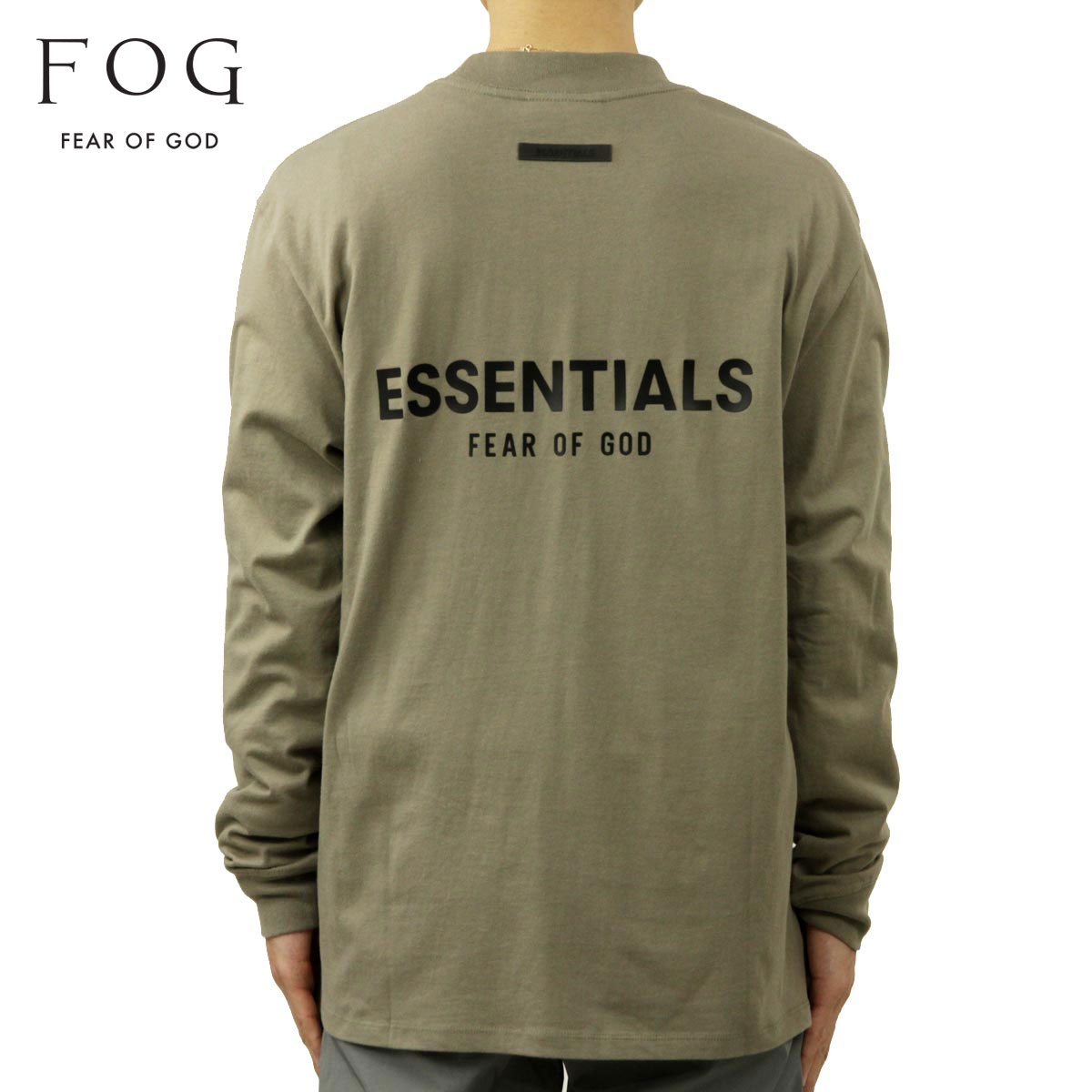 ե֥å T   FEAR OF GOD å󥷥륺 ĹµT T Хåץ 롼ͥå FEAR OF GOD ESSENTIALS LONG SLEEVE T-SHIRT TAUPE AA5B B1C C1D D2E E05F