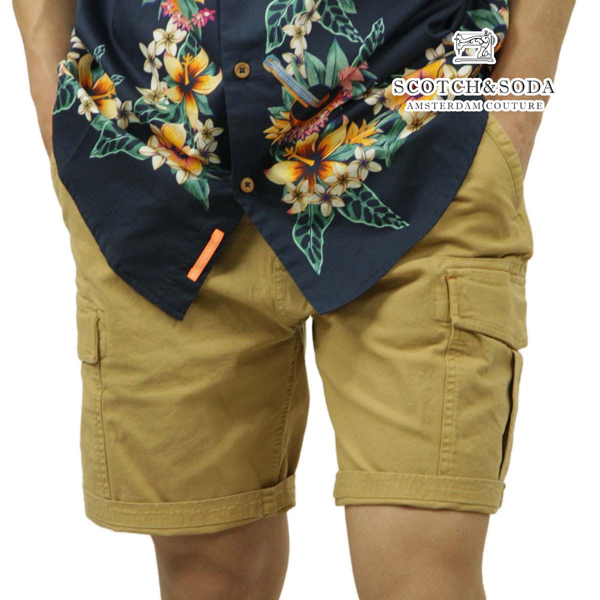 �����å�����ɥ����� ��� ���硼�ȥѥ�� ��������Ź SCOTCH��SODA �������ѥ�� �ϡ��եѥ�� FAVE GARMENT-DYED CARGO SHORT PANTS 165972 0137 SAND