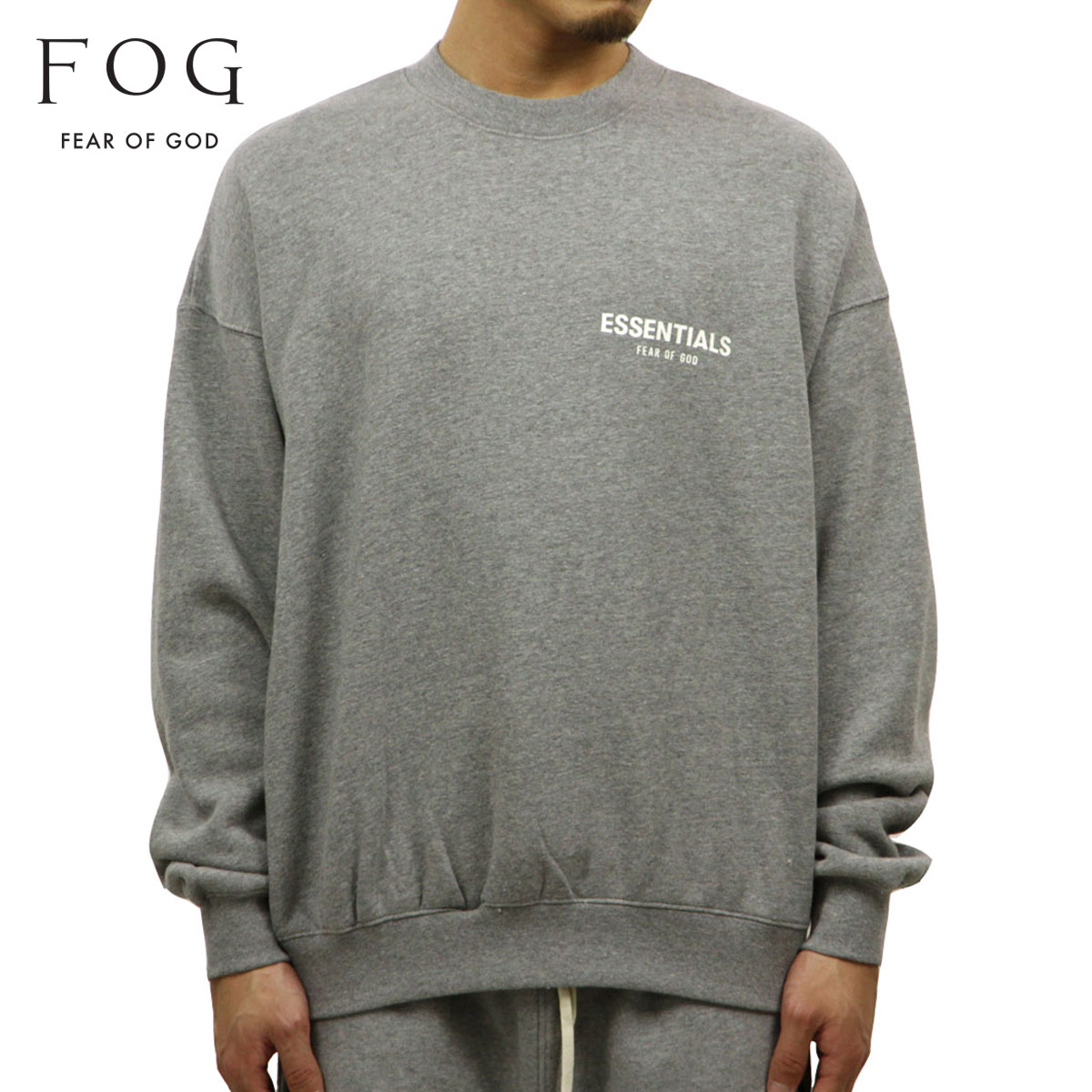 �ե������֥��å� fog essentials �������å� ��� ������ FEAR OF GOD ���å��󥷥�륺 ���롼�ͥå� ���� �������å� FOG - FEAR OF GOD ESSENTIALS LOGO CREW NECK SWEATSHIRT GREY AA5B B1C C1D D5E E02