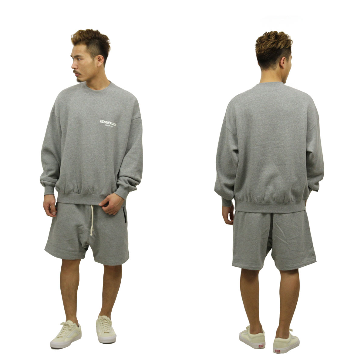 �ե������֥��å� fog essentials �������å� ��� ������ FEAR OF GOD ���å��󥷥�륺 ���롼�ͥå� ���� �������å� FOG - FEAR OF GOD ESSENTIALS LOGO CREW NECK SWEATSHIRT GREY AA5B B1C C1D D5E E02