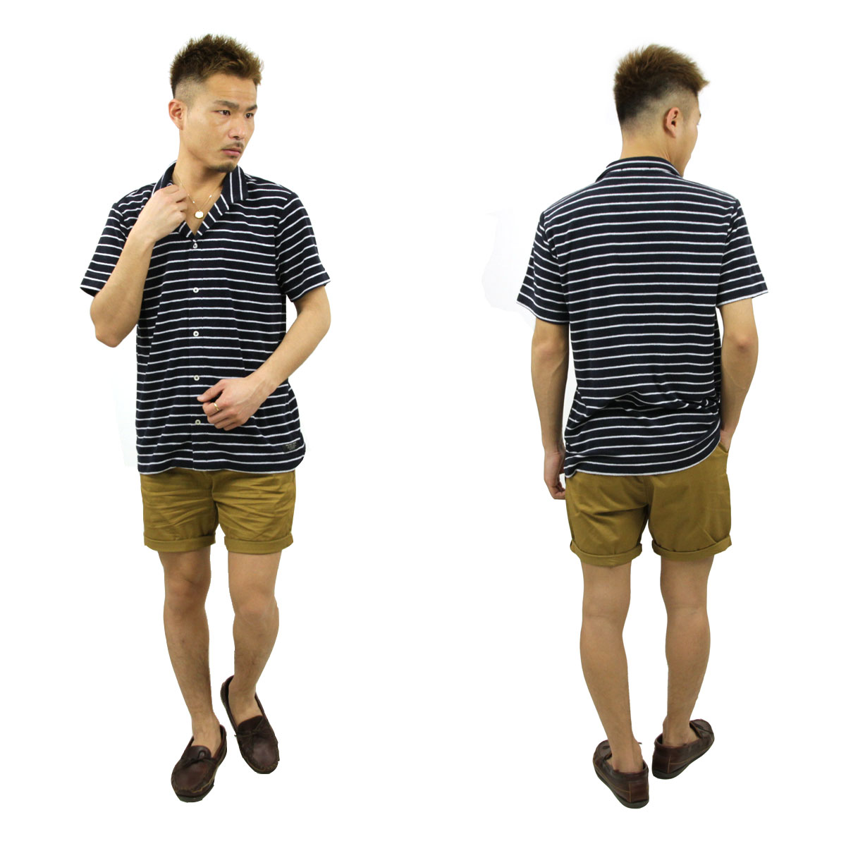 åɥ  Ź SCOTCHSODA Ⱦµ ߥ SHORTSLEEVE TOWELLING SHIRT 155463 0217 12422 79 COMBO A A39B B1C C1D D6E E06F