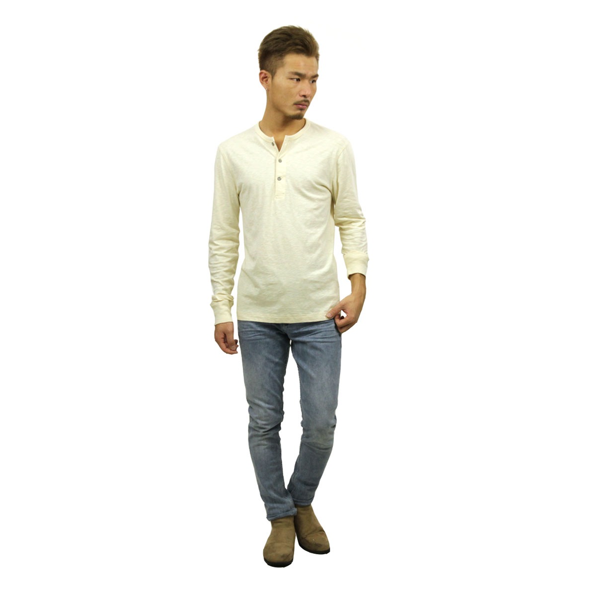 ���������롼 ����T ��� ������ J.CREW ĹµT����� TEXTURED COTTON HENLEY a9084 D00S20