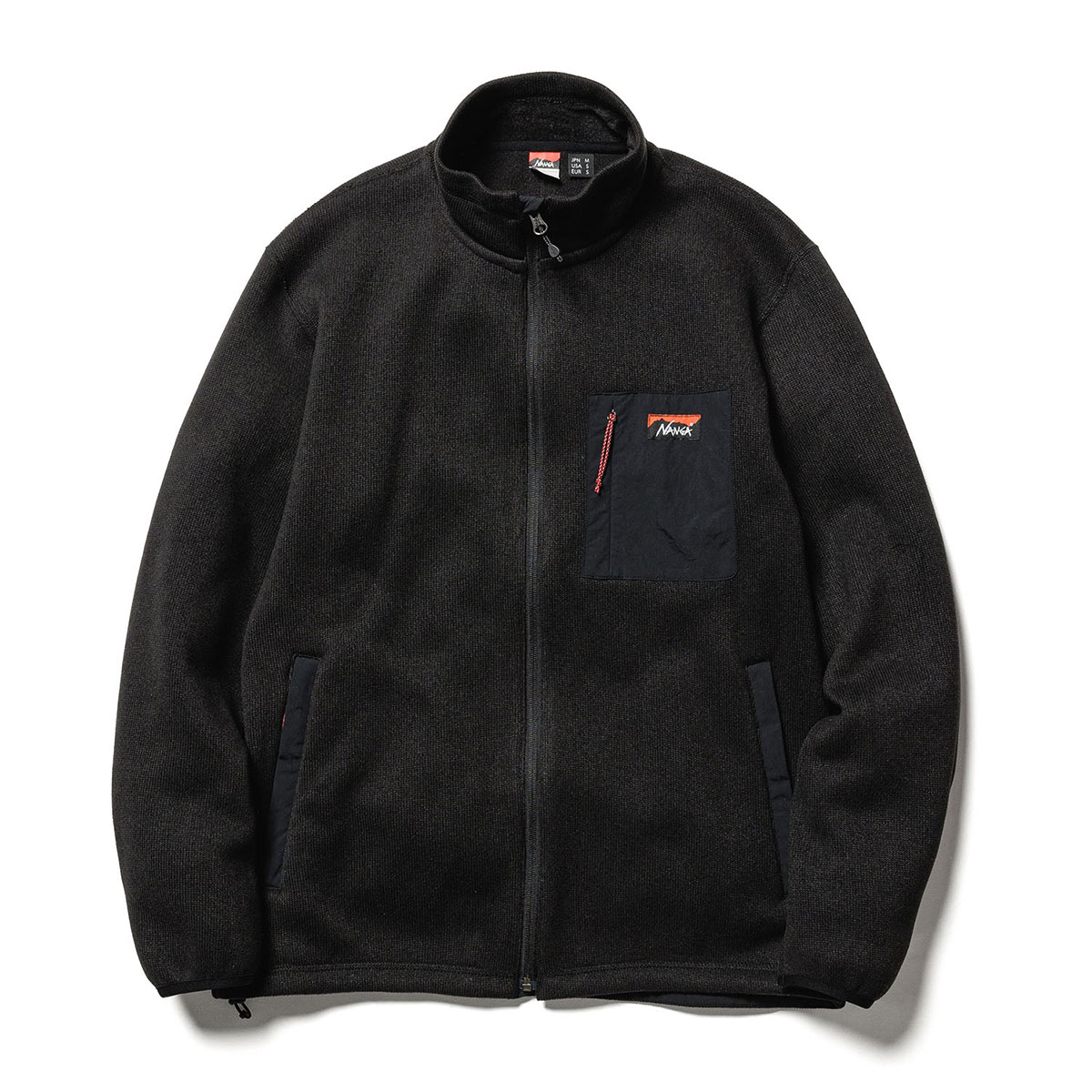 ʥ  ե꡼㥱å Ź NANGA ݡ顼ƥå ֥륾  POLARTEC FLEECE ZIP BLOUSON JACKET NW2241-1D509 BLACK
