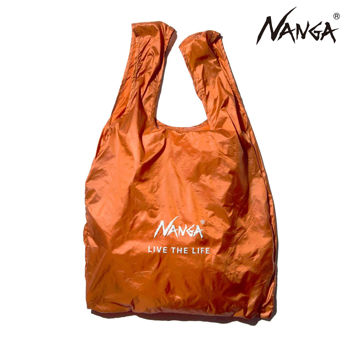 �ʥ� ��� ��ǥ����� �����Хå� ��������Ź NANGA ����ѥ��� NANGA POCKETABLE ECO BAG (LIVE THE LIFE) NA2441-3A102 ORG ORANGE