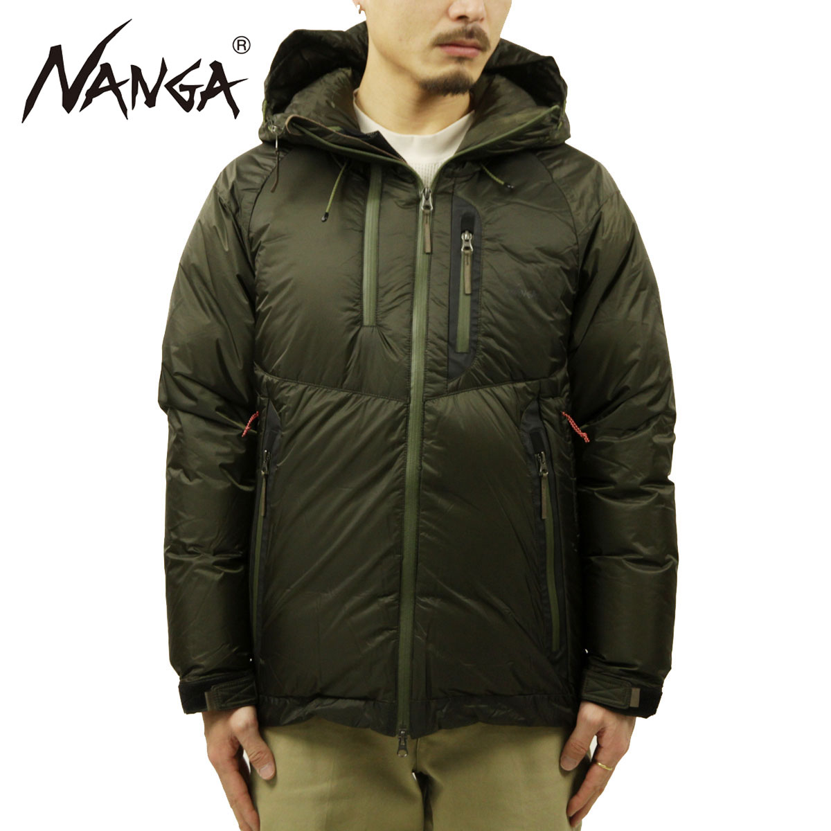 ʥ   Ź NANGA 󥸥㥱å 饤ȥ󥸥㥱å  AURORA LIGHT DOWN JACKET KHAKI A16B B1C C1D D4E E05F