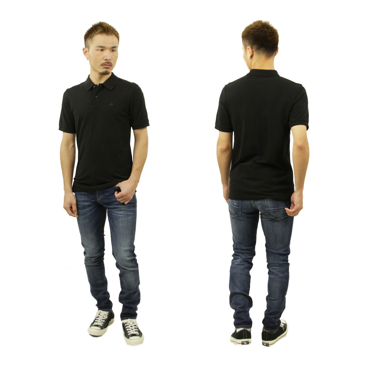 �����å�����ɥ����� �ݥ������ ��� ��������Ź SCOTCH��SODA Ⱦµ�ݥ������ �ԥ��ݥ� BASIC ORGANIC PIQUE POLOS SHIRT 165320 0008 54550 08 BLACK A39B B1C C1D D3E E13F