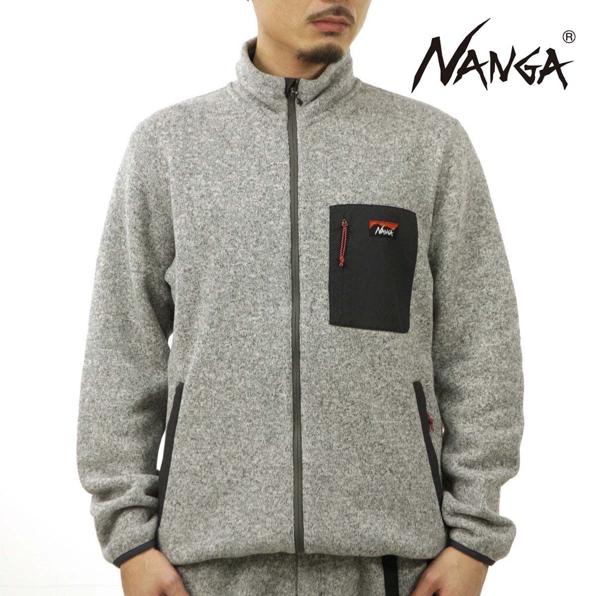 ʥ  ե꡼㥱å Ź NANGA ݡ顼ƥå ֥륾  POLARTEC FLEECE ZIP BLOUSON JACKET NW2241-1D509 GREY