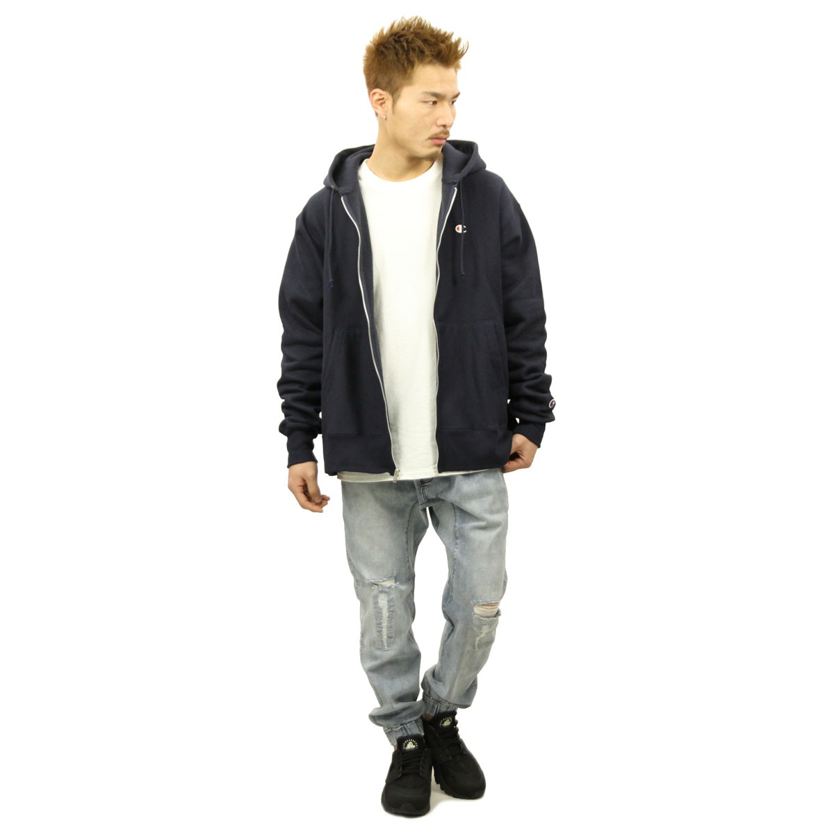 �����ԥ��� CHAMPION ������ ��� ��С����������� ���åץ��åץѡ����� REVERSE WEAVE HEAVYWEIGHT 12oz ZIP UP HOODIE GF69 NAVY AA4B B1C C1D D5E E06F