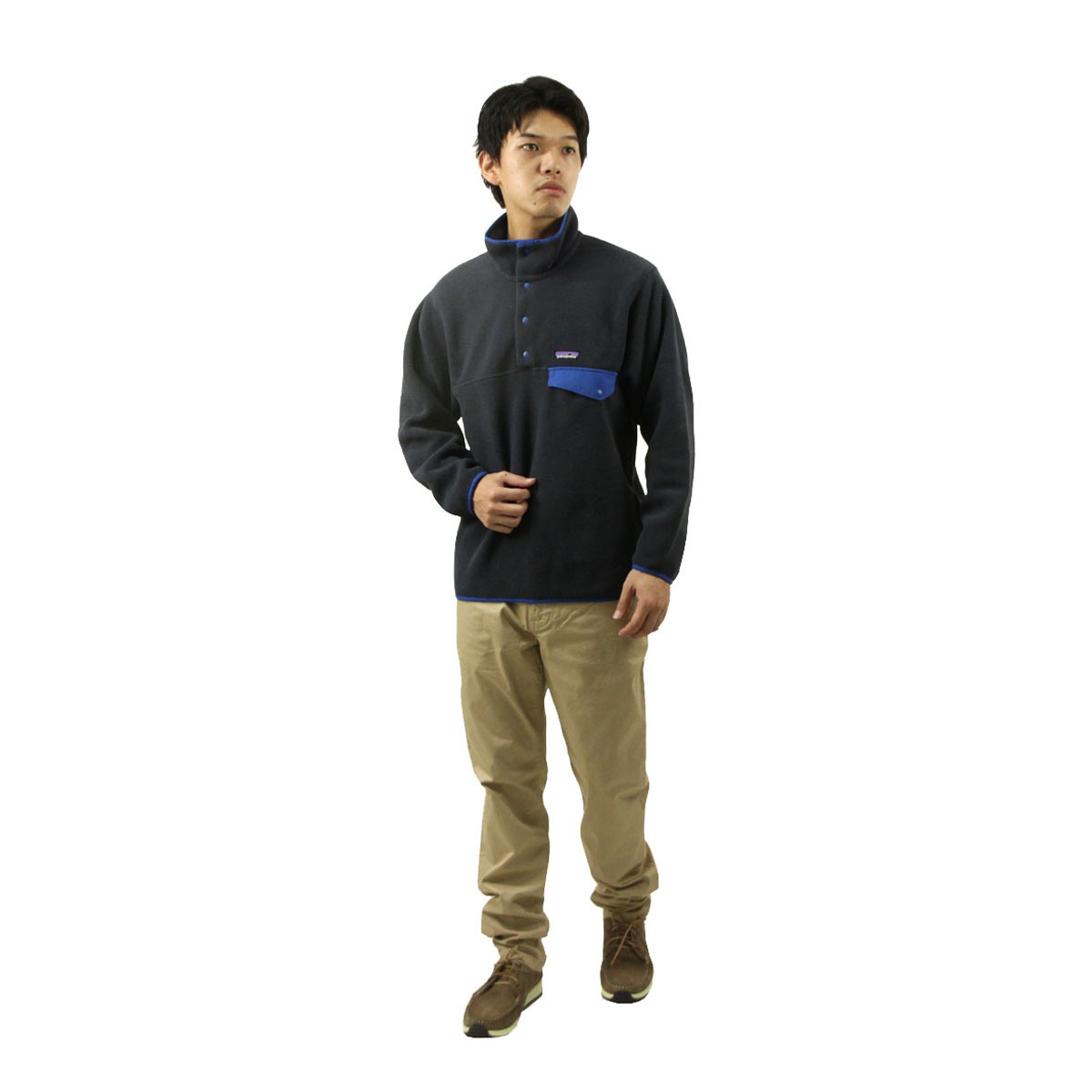 �ѥ����˥� ��� �ե꡼�����㥱�å� ������ patagonia �������� �ץ륪���С� ������� MENS SYNCH SNAP-T P/O 25450 PIBL PITCH BLUE