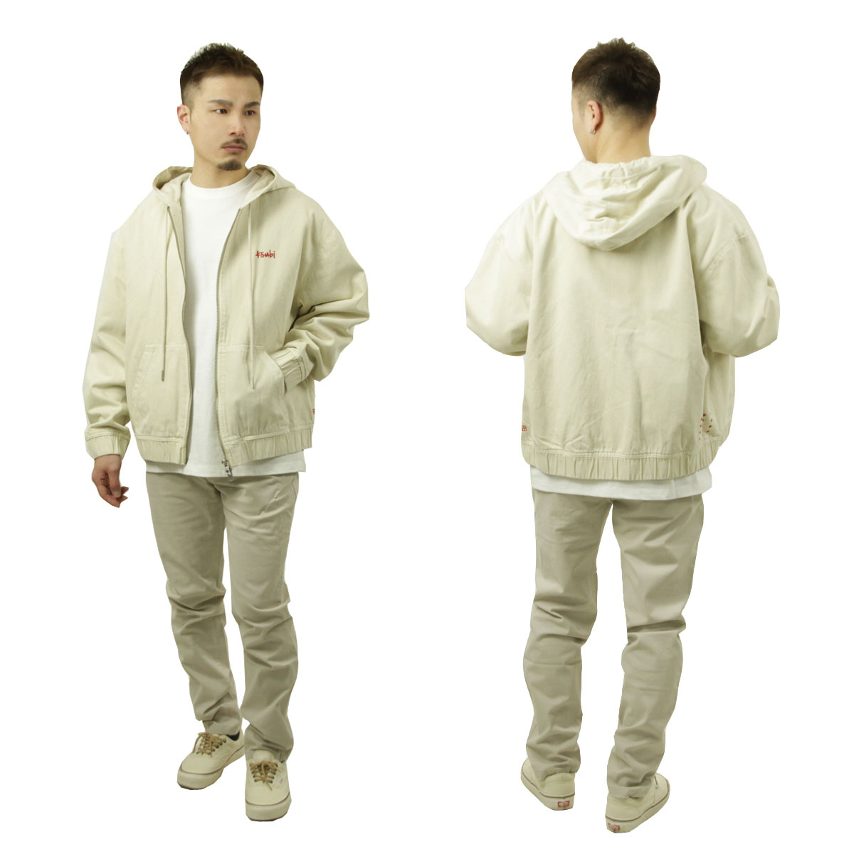 ���� ��� �ѡ����� ��������Ź Ksubi ���åץ��å� �������� ���㥱�å� ZIPPED DENIM HOODIE JACKET SAND MSP25JK006 SAND
