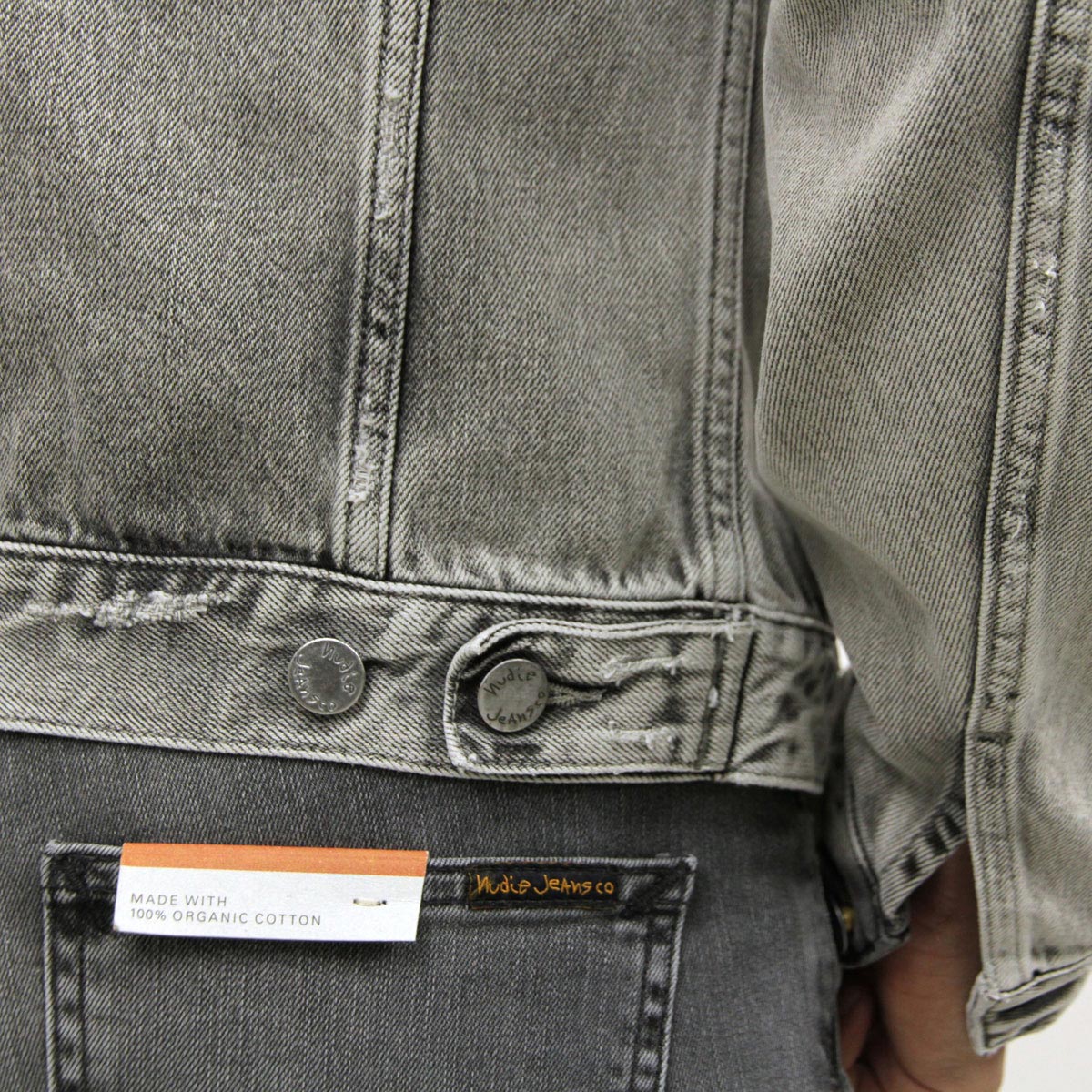 �̡��ǥ��������� �������� ��� ��������Ź Nudie Jeans ���㥱�å�  �ǥ˥ॸ�㥱�å� BILLY LIGHT GREY TRASHED DENIM JACKET DENIM B26 160617 5012 A62B B1C C1D D4E E02F