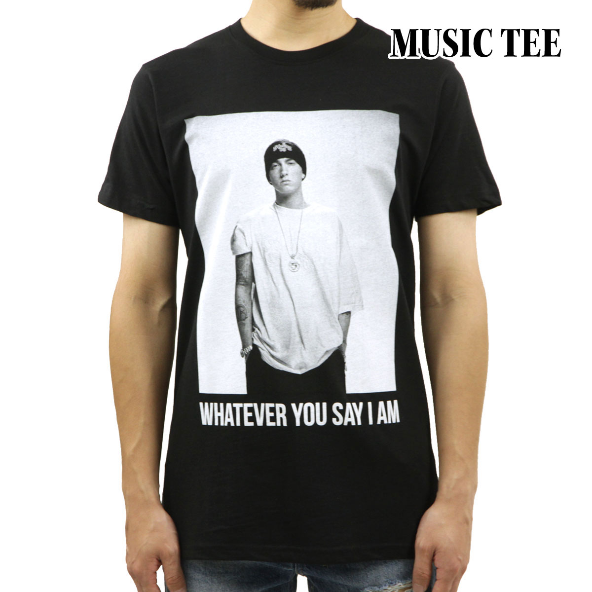 �ߥ塼���å��ƥ� ��� �Х��T����� ������ MUSIC TEE ���å�T����� WHATEVER YOU SAY I AM ���ߥͥ� EMINEM WHATEVER MUSIC TEE