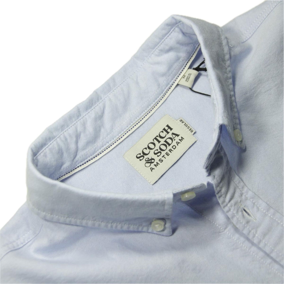 �����å�����ɥ����� ��� Ĺµ����� ��������Ź SCOTCH��SODA ���åȥ� ���ݥ���� ���� BASIC OXFORD ORGANIC COTTON REGULAR FIT SHIRT 165315 0765 51450 BLUE