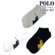 ݥ ե    POLO RALPH LAUREN 3  å 3 PACKBIG POLO SOLE LOW CUT SOCKS 827025PK 991 - ASSORTED (Sweatshirt Grey Heather/Black, White/Black, Navy/Gold) A05B B1C C7D D1E E00F