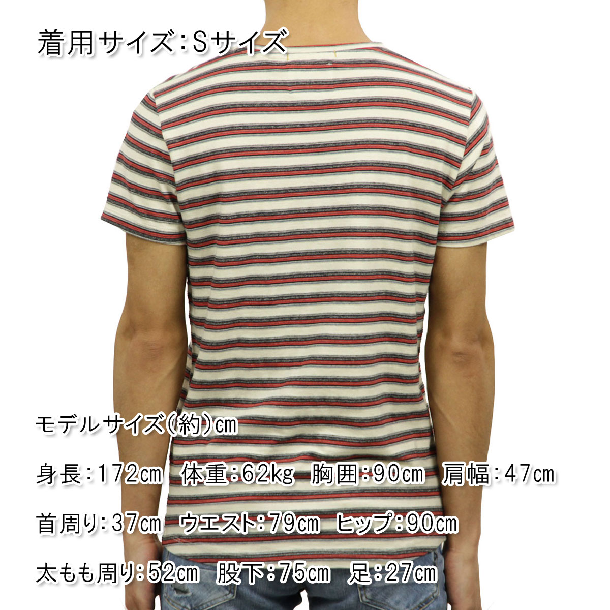 �Ρ��������� T����� ��������Ź NO EXCESS ȾµT����� ���롼�ͥå�  YARN DYED STRIPE TEE 350356 187 A67B B1C C1D D1E E11F