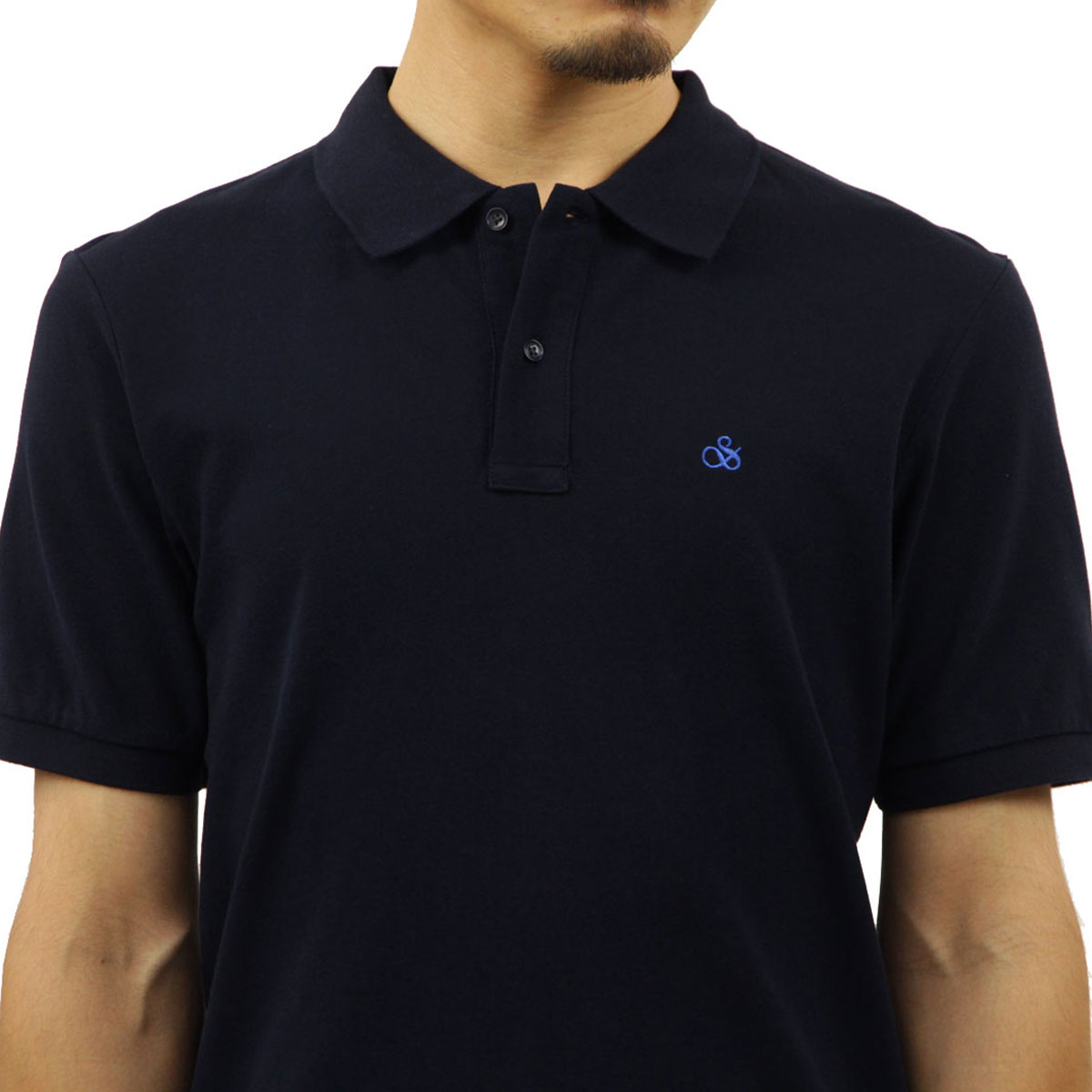 �����å�����ɥ����� �ݥ������ ��� ��������Ź SCOTCH��SODA Ⱦµ�ݥ������ �ԥ��ݥ� BASIC ORGANIC PIQUE POLOS SHIRT 165320 0002 54550 78 NIGHT A39B B1C C1D D3E E06F