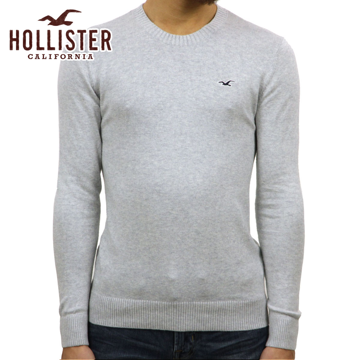 ۥꥹ    HOLLISTER 롼ͥå  Lightweight Crewneck Sweater 320-201-0661-178 A03B B1C C1D D7E E02F