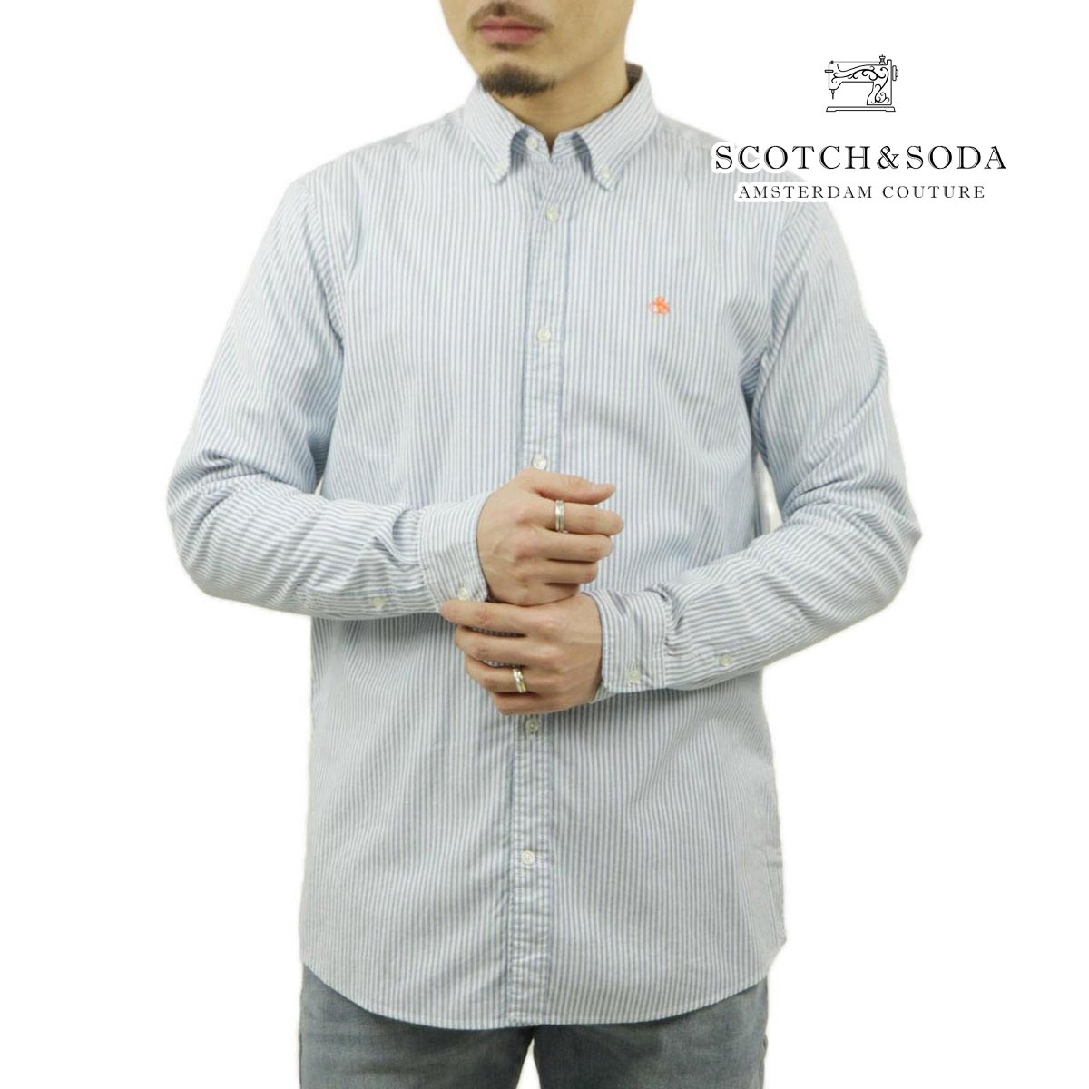 �����å�����ɥ����� ��� Ĺµ����� ��������Ź SCOTCH��SODA ���åȥ� ���ȥ饤�� ���ݥ���� ���� REGULAR-FIT ORGANIC COTTON OXFORD SHIRT 169719 0217 COMBO A