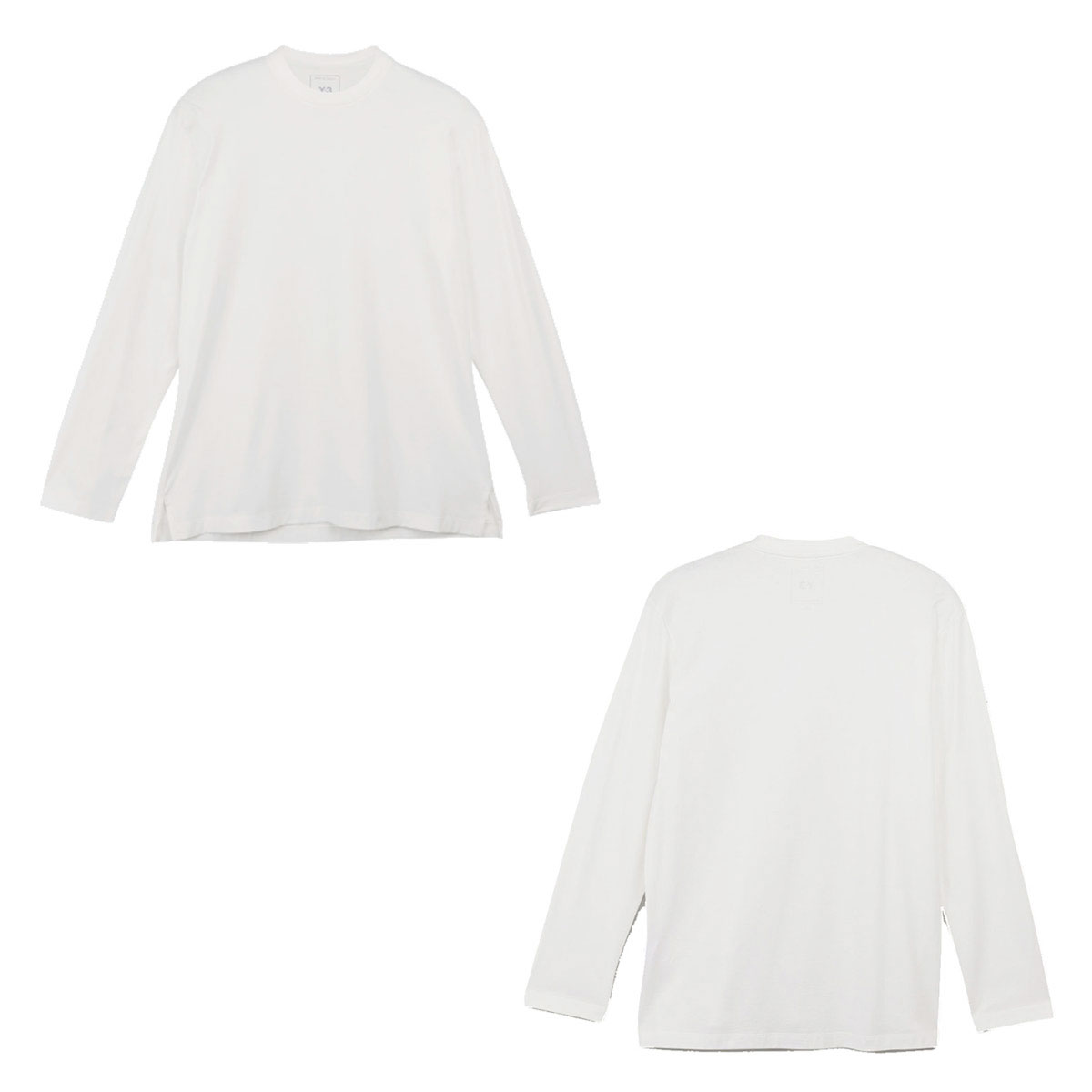 磻꡼  ĹµT  Y-3 롼ͥå åȥ T U LS TEE LONG SLEEVE T-SHIRT JD9832 CORE WHITE