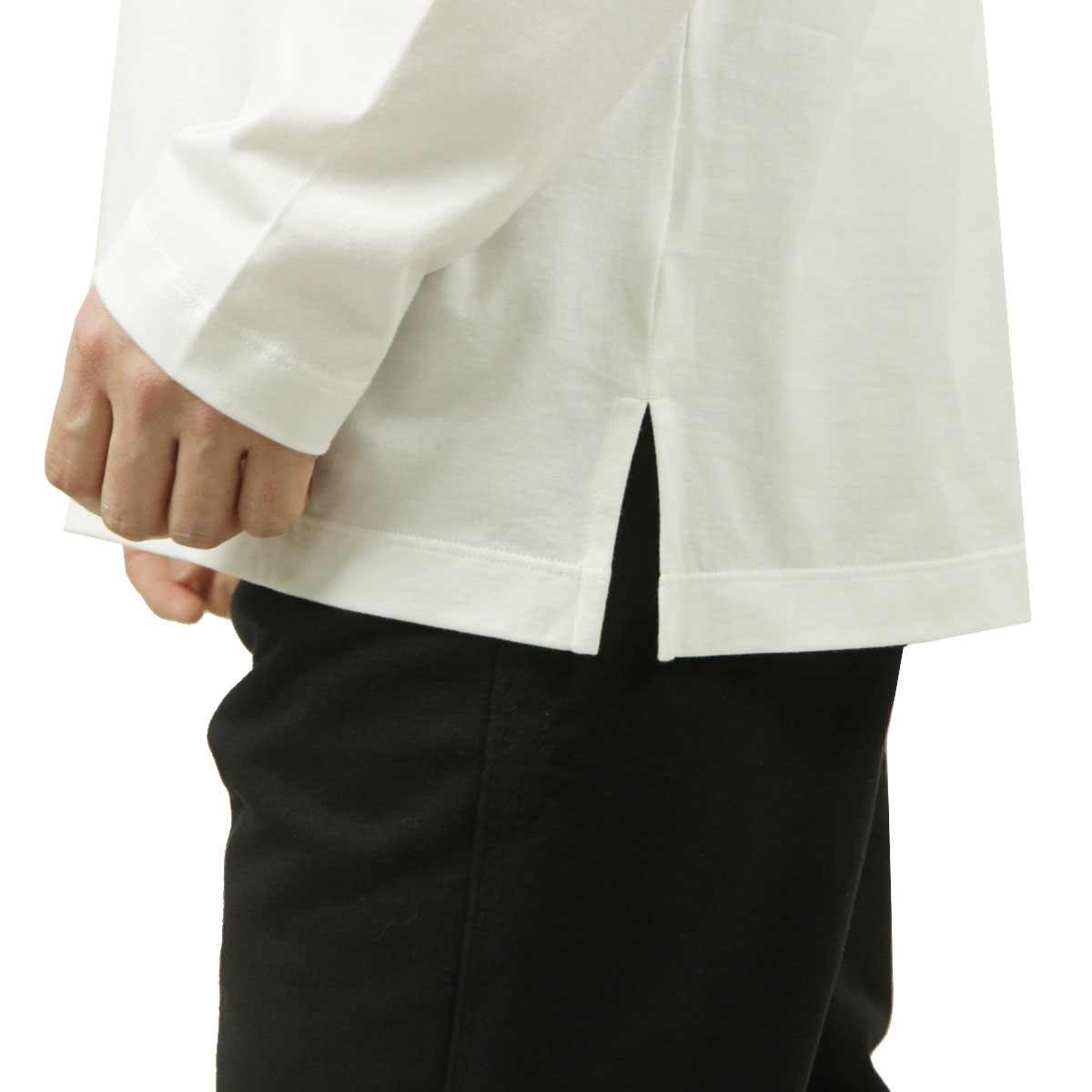 磻꡼  ĹµT  Y-3 롼ͥå åȥ T U LS TEE LONG SLEEVE T-SHIRT JD9832 CORE WHITE