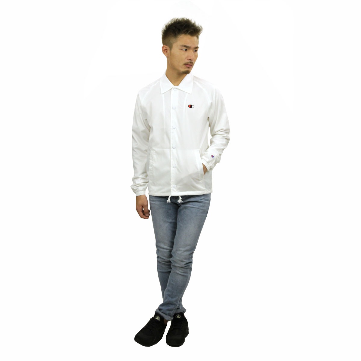 �����ԥ��� CHAMPION ������ ��� ���������㥱�å� �������� COACHES JACKET WEST BREAKER EDITION V0100 WHITE AA4B B1C C1D D4E E01F