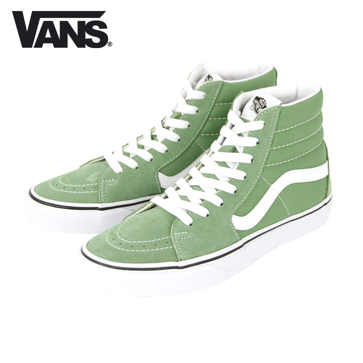 バンズ スニーカー メンズ 正規販売店 Vans スニーカー スケートハイ Vans Sk8 Hi Shale Green True White Vn0a32qg4g6 A33b B1c C4d D2e E08f Vans バンズ Men S Shoes Recollection レコレクション Online Shop