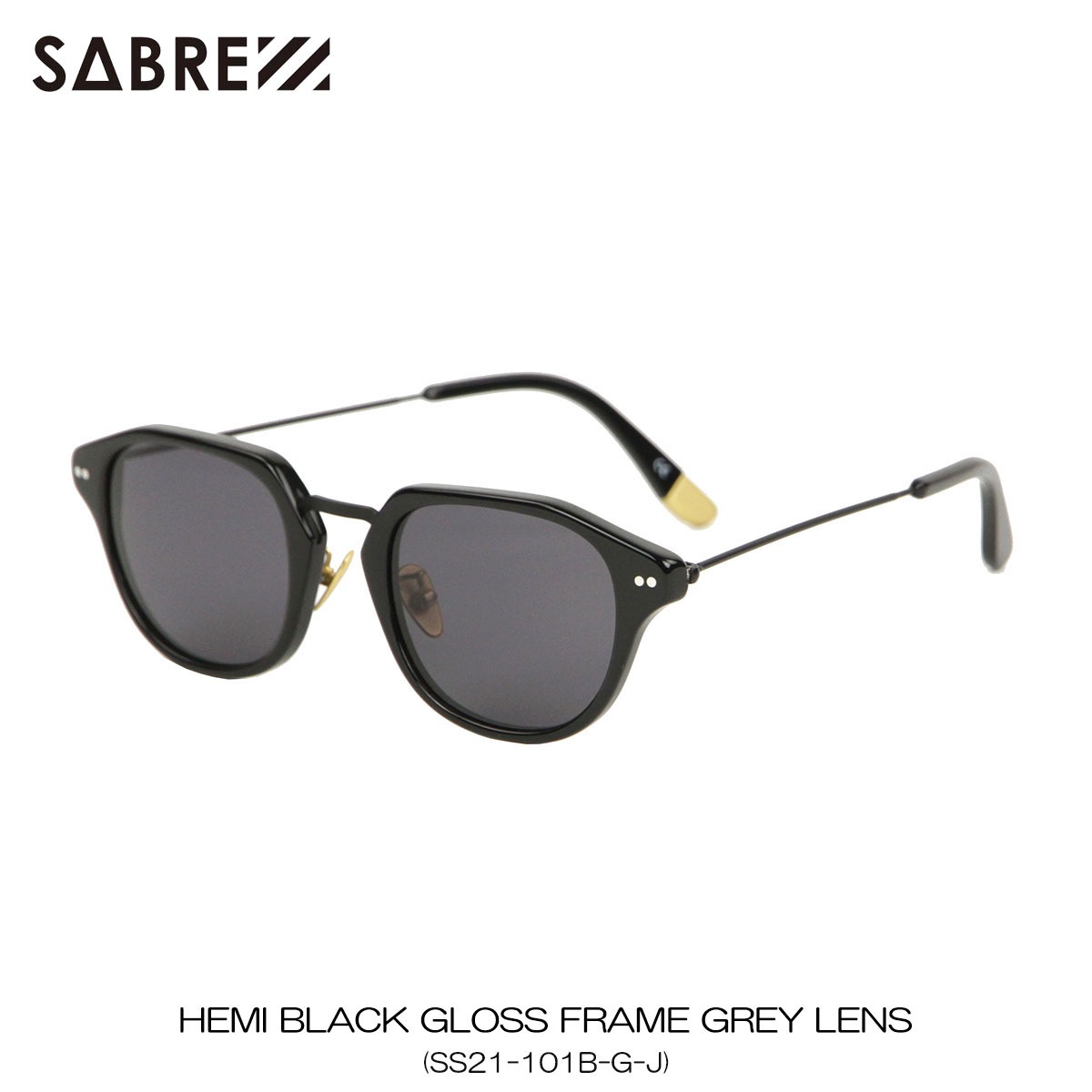 С 󥰥饹 Ź SABRE 󥰥饹 HEMI BLACK GLOSS FRAME SUNGLASS GREY LENS SS21-101B-G-J A55B B3C C3D D1E E13F