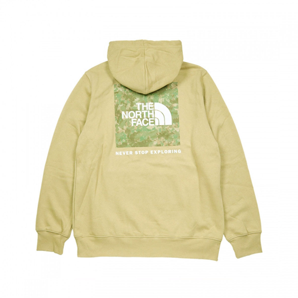 Ρե  ѡ  THE NORTH FACE Хåץ ץ륪С  BOX NSE PULLOVER HOODIE NF0A7UNS KHAKI STONE/MILITARY OLIVE STIPPLED CAMO PRINT A14B B1C C1D D5E E18F