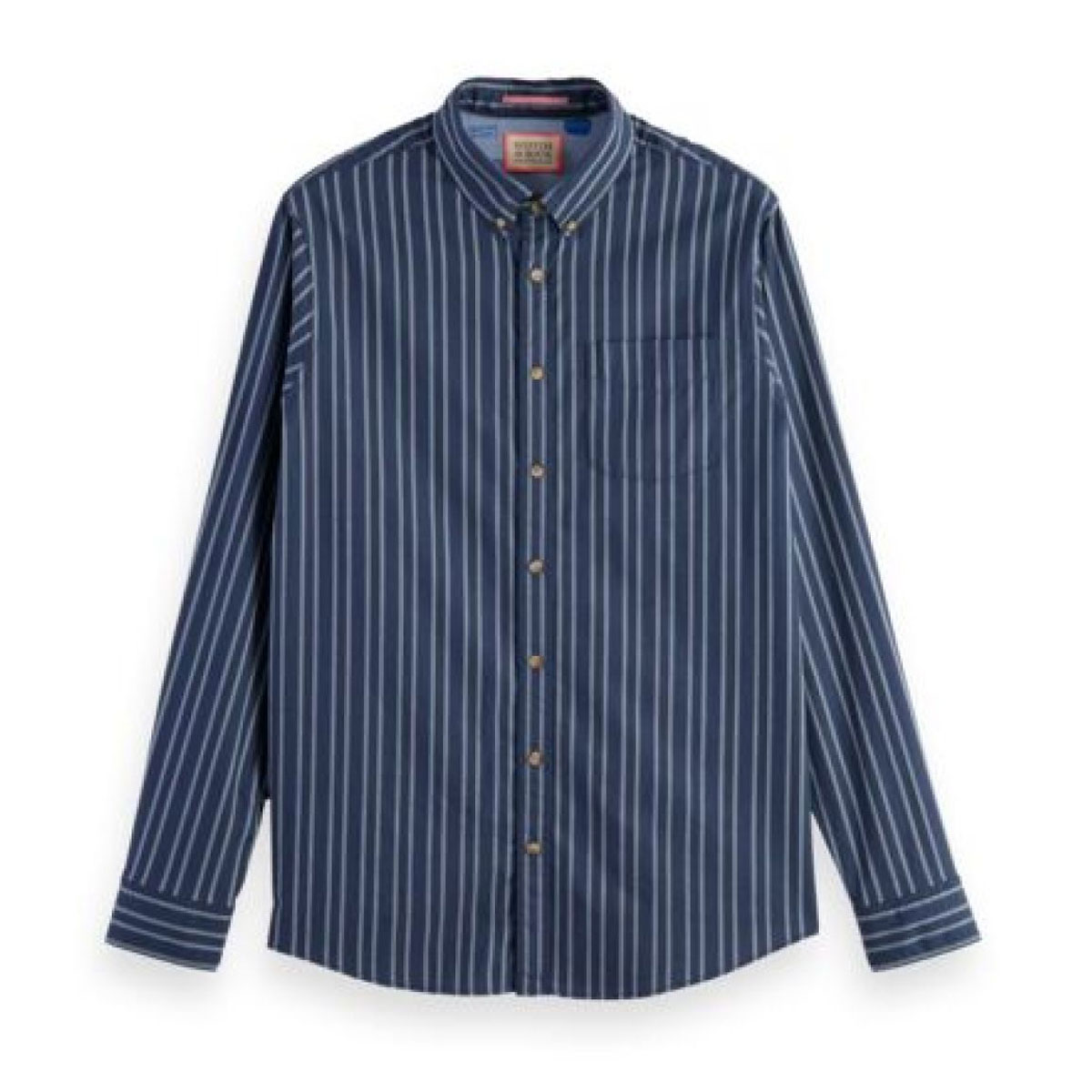 åɥ  Ĺµ Ź SCOTCHSODA åȥ ȥ饤 REGULAR-FIT ORGANIC COTTON STRIPED OXFORD SHIRTS COMBO C 169723 0220