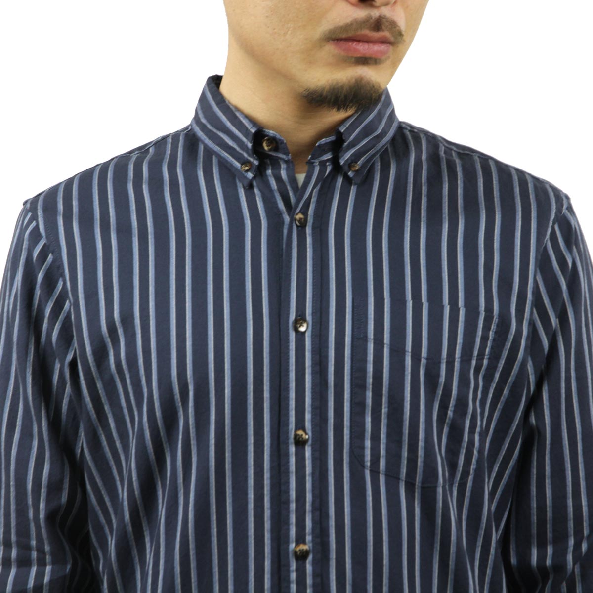 åɥ  Ĺµ Ź SCOTCHSODA åȥ ȥ饤 REGULAR-FIT ORGANIC COTTON STRIPED OXFORD SHIRTS COMBO C 169723 0220