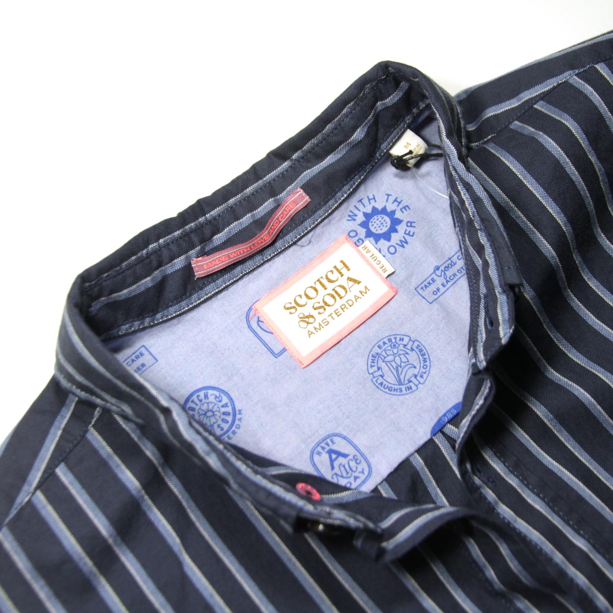 �����å�����ɥ����� ��� Ĺµ����� ��������Ź SCOTCH��SODA ���åȥ� ���ȥ饤�� REGULAR-FIT ORGANIC COTTON STRIPED OXFORD SHIRTS COMBO C 169723 0220