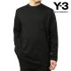 磻꡼  ĹµT  Y-3 롼ͥå åȥ T U LS TEE LONG SLEEVE T-SHIRT IW0068 BLACK
