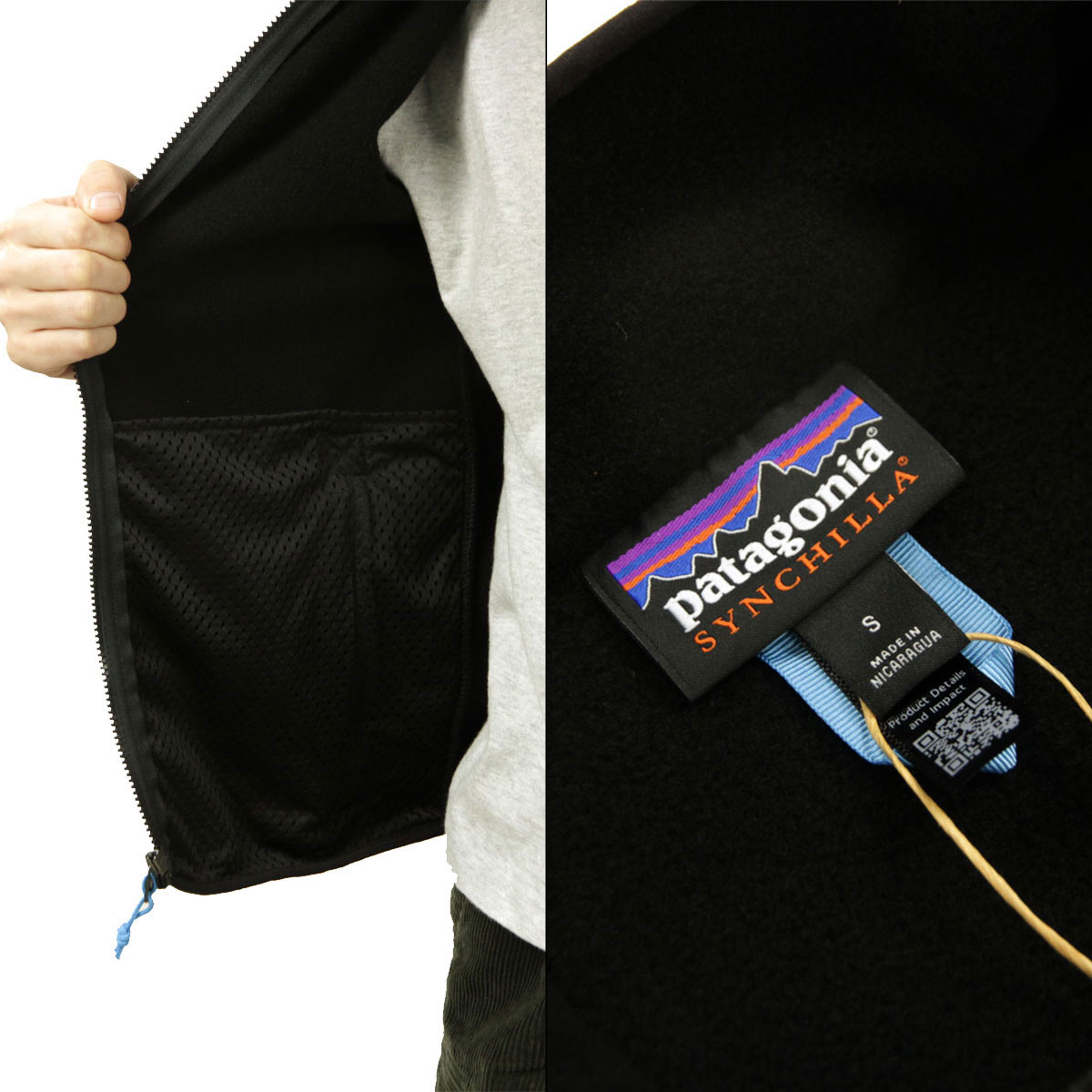 �ѥ����˥� ��� �ե꡼�����㥱�å� ������ patagonia ������� ���åץ��å� �������� SYNCH FLEECE JACKET 22991 BKSO BLACK SOLID