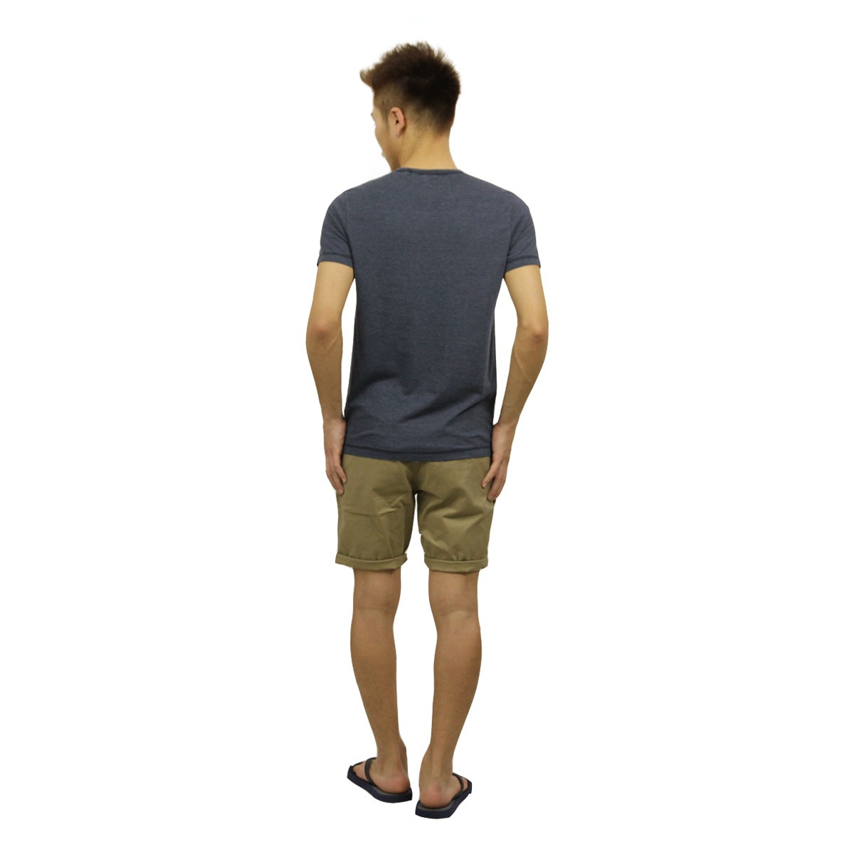 ե󥯥 ޡ T Ź FRANKLINMARSHALL ȾµT 롼ͥå  LOGO TEE NAVY TSMF182AN 45181 4010 A61B B1C C1D D1E E06F