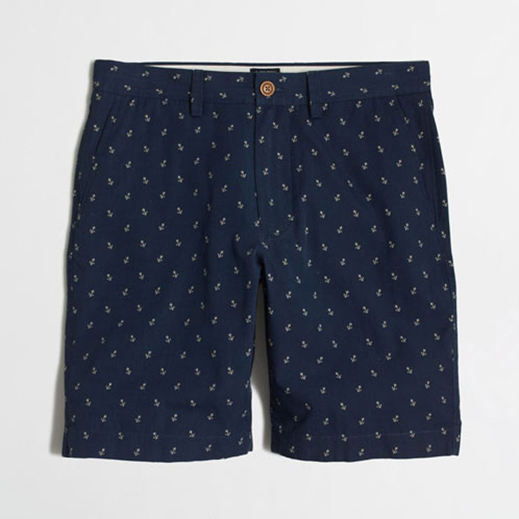 ���������롼 ���硼�ȥѥ�� ��� ������ J.CREW �ܥȥॹ  9" GRAMERCY SHORT IN ANCHOR PRINT A38B B1C C2D D4E E06F