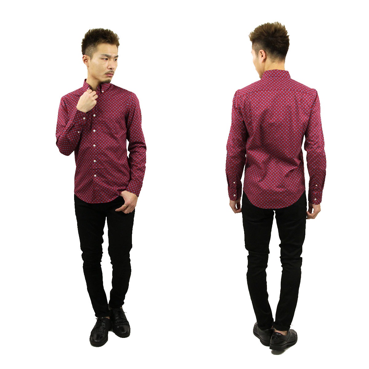 ����ꥫ�󥤡����� ����� ��� ������ AMERICAN EAGLE Ĺµ����� �ܥ�������󥷥�� AE POPLIN BUTTON UP SHIRT 0153-1602-622 A04B B1C C1D D6E E11F