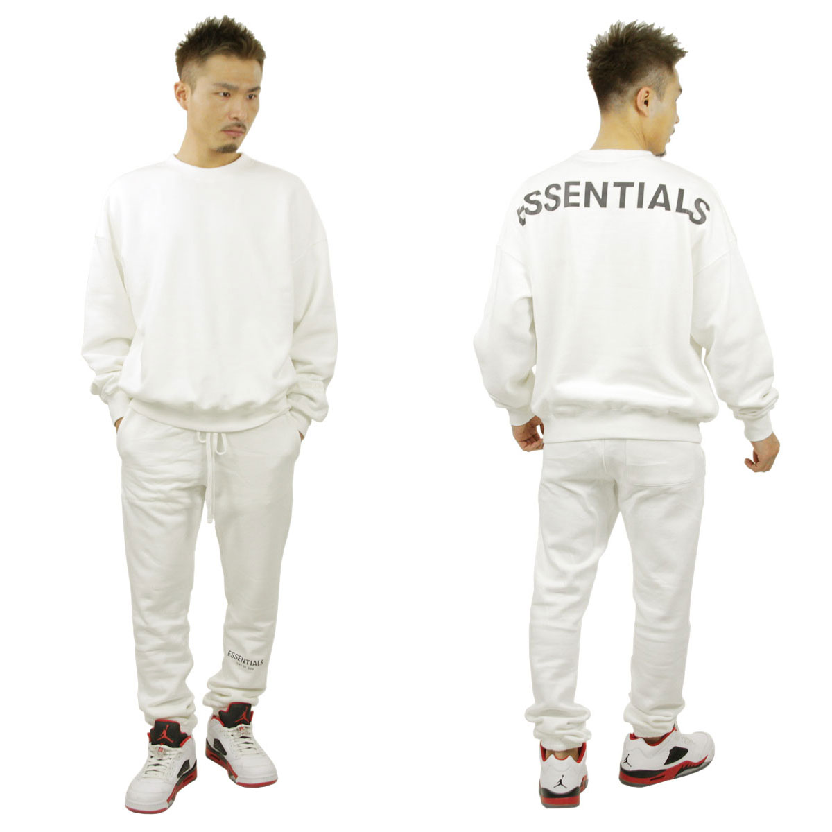 �ե������֥��å� fog essentials �������å� ��� ������ FEAR OF GOD ���å��󥷥�륺 �Хå��ץ��� FOG - FEAR OF GOD ESSENTIALS 3M CREW SWEAT FLEECE SHIRTS WHITE AA5B B1C C1D D5E E01