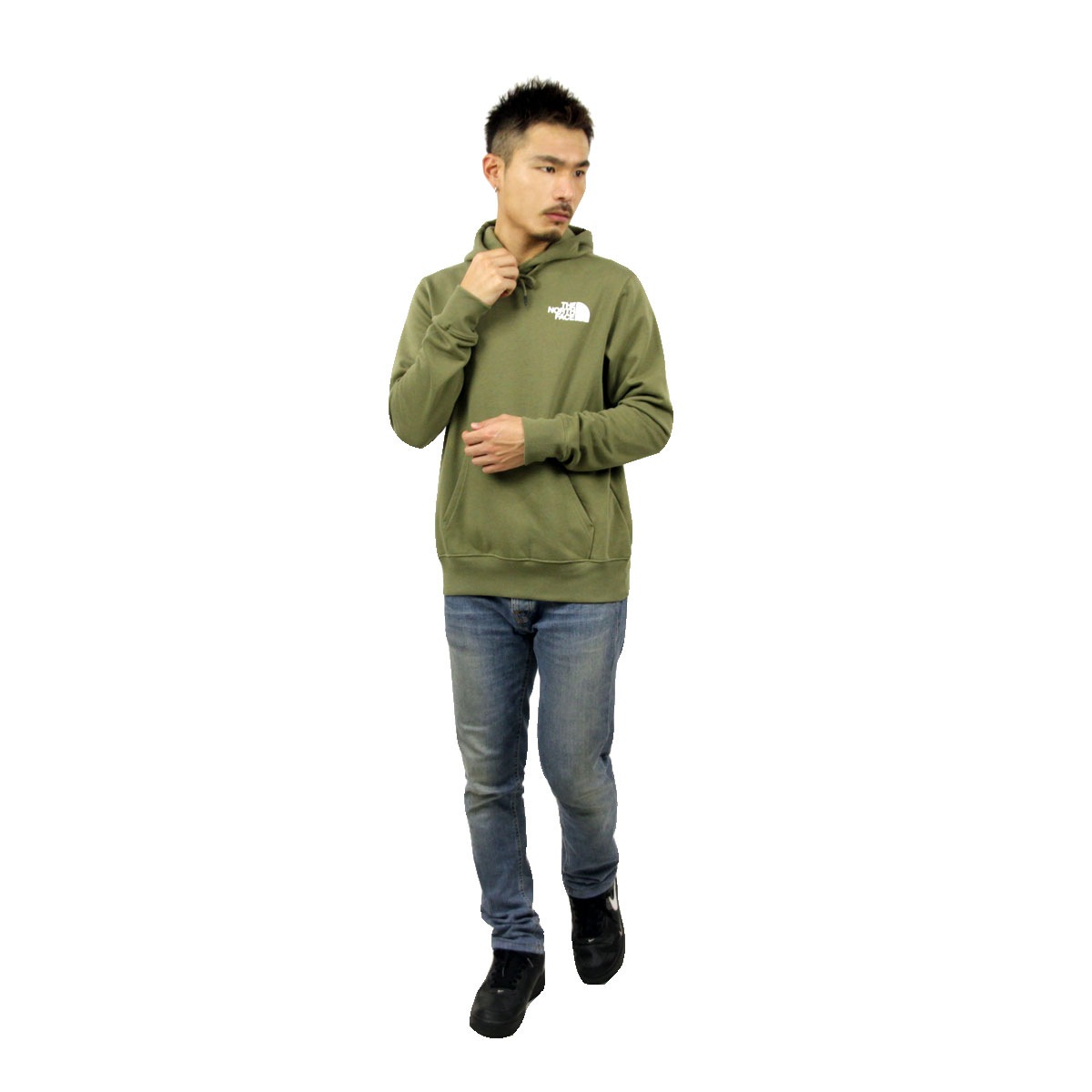 Ρե ѡ   THE NORTH FACE ץ륪Сѡ Хåץ  BOX NSE PULLOVER HOODIE NF0A4761 BURNT OLIVE GREEN A14B B1C C1D D5E E08F
