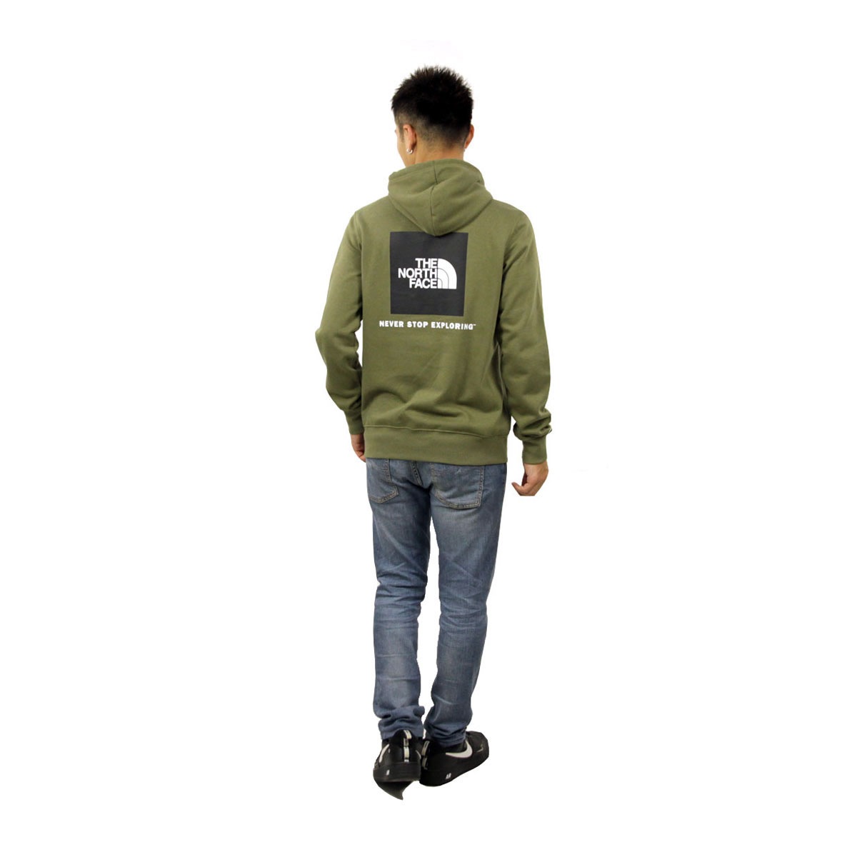 �Ρ����ե����� �ѡ����� ��� ������ THE NORTH FACE �ץ륪���С��ѡ����� �Хå��ץ��� �������� BOX NSE PULLOVER HOODIE NF0A4761 BURNT OLIVE GREEN A14B B1C C1D D5E E08F