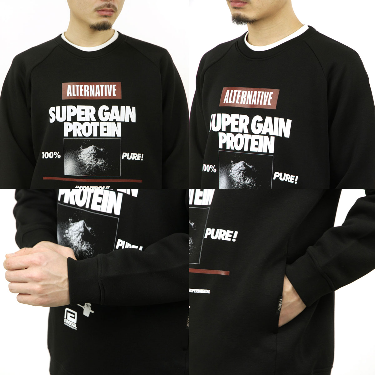 ��С����� �������å� ��� ��������Ź REVERSAL rvddw �ȥ졼�ʡ� SUPER GAIN PROTEIN DRY TECH CREW NECK RV22AW203 BLACK A06B B1C C1D D5E E13F